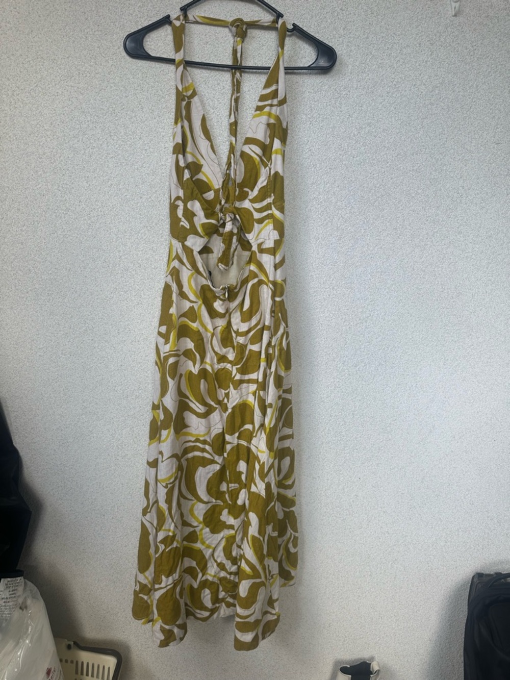 NICHOLAS Olive Green and White Floral Maxi Dress - Picture 3 of 5